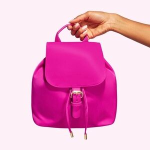 Stoney Clover Lane Mini Drawstring Fuchsia Backpack